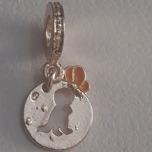 Charm for bracelets dangle rose gold like new