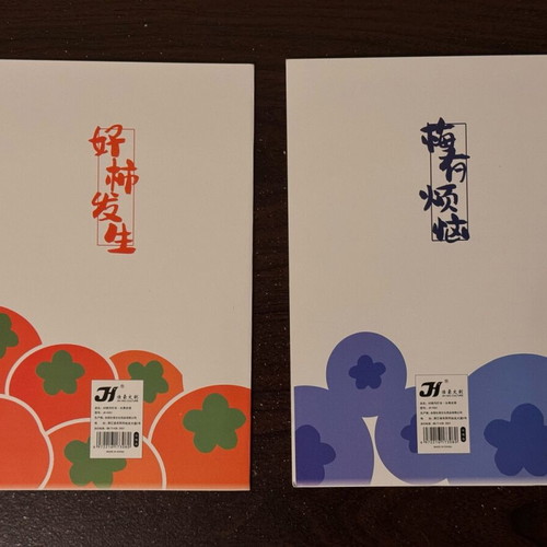 A5 notebooks like new, set of 2 ruled, 52 pages