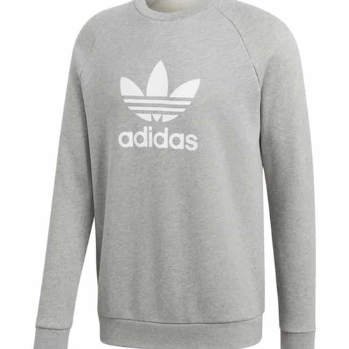 Adidas Originals TREFOIL CREW sweatshirt Medium like new, grey and white