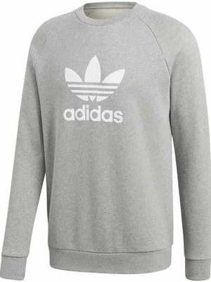 Adidas Originals TREFOIL CREW sweatshirt Medium like new, grey and white