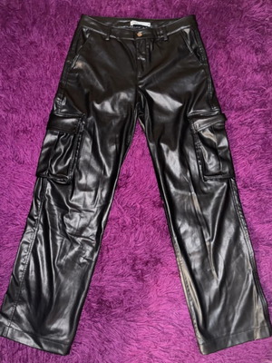 Zara cargo pants black like new size L 40 12