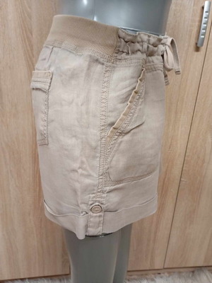 Σορτς LOVE LINEN μεταχειρισμένο, μέγεθος S/M, μπεζ
