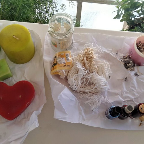 DIY Candle Making Kit like new with materials and tools