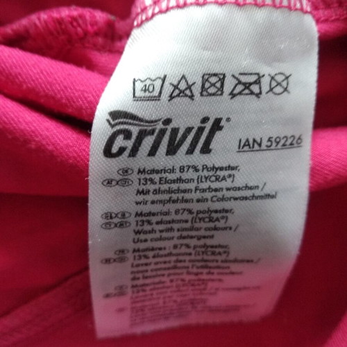 Crivit Pink Sleeveless Sports Top like new, size S