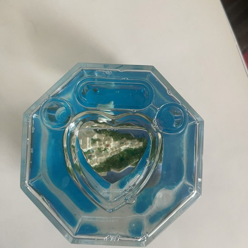 Pencil holder with heart and dolphins new