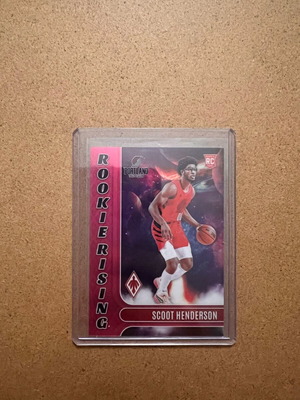 Scoot Henderson 2023-24 Panini Phoenix Rookie Rising Pink κάρτα σαν καινούργιο #11