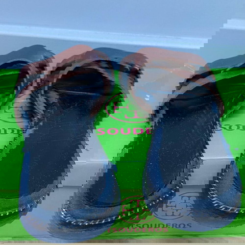 Πέδιλα flat TSOUDEROS μεταχειρισμένα, καφέ, μέγεθος 38