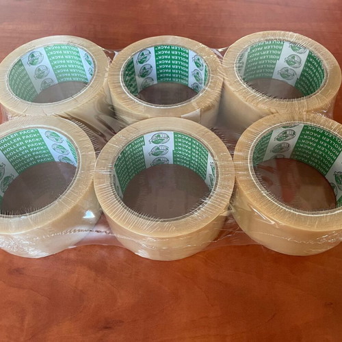 Roller Pack PVC packing tape 48mm x 60m, pack of 6, new