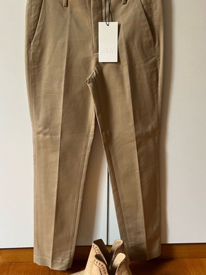 Zara cigarette pants S/36 new, honey tabac color