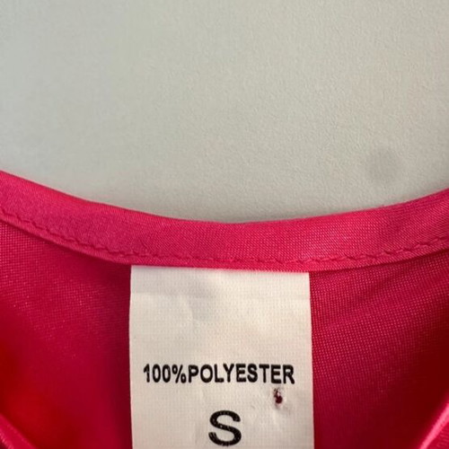 Satin dress pink like new, size S