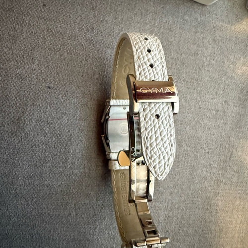 Cyma Le Locle Ladies Watch New White Full Set