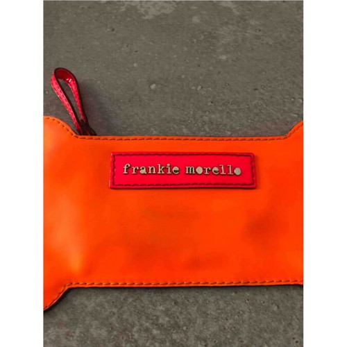 Frankie Morello clutch orange like new
