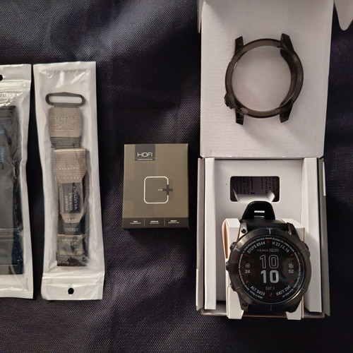 Garmin Fenix7X Pro Sapphire Solar Titanium Carbon Gray DLC 51mm like new