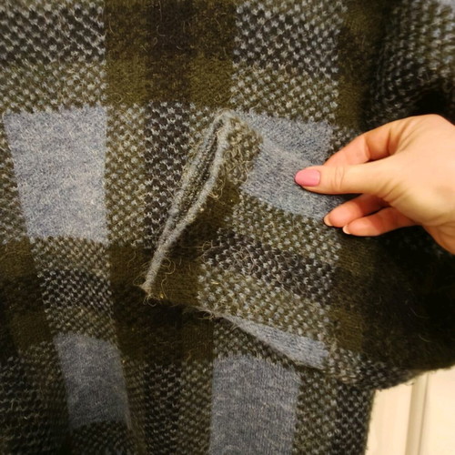 Zara Checked Knit Bomber Jacket like new, knitted checked cardigan