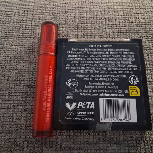 Technic Matte Mega Bronze Palette and Sheglam Lip Tint like new