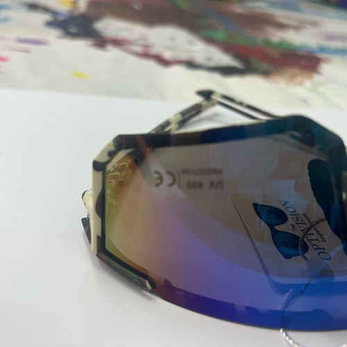 Statement sunglasses rainbow lens new