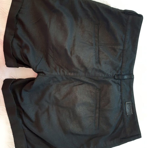 Diesel black short shorts, cotton and metallic thread, size 27