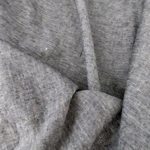 Linen fabric thin 130x150cm gray with beautiful texture new