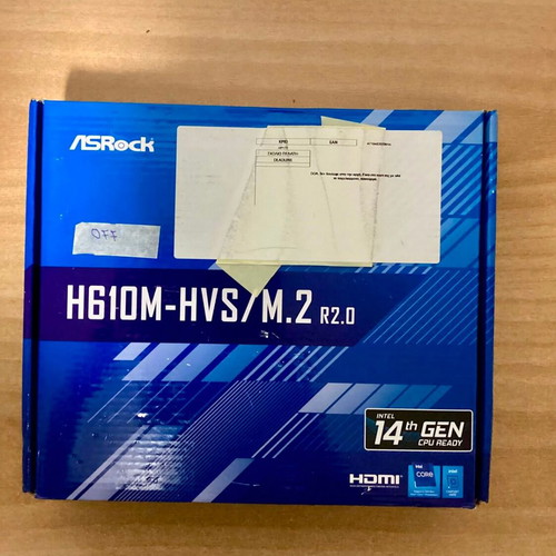 Asrock H610M-HVS/M.2 motherboard used, not working for parts or service