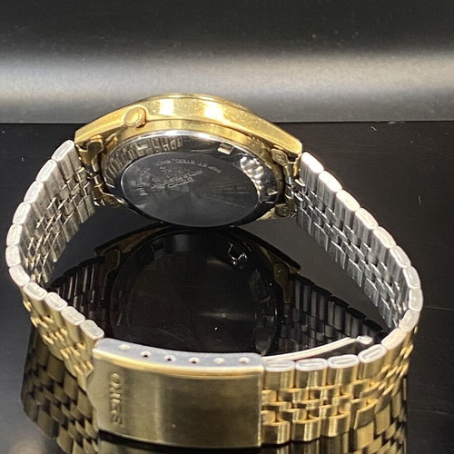 Seiko 5 Datejust Automatic men's watch like new, gold plated