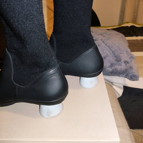 Camper women's boots like new, size 39, black with blue heel