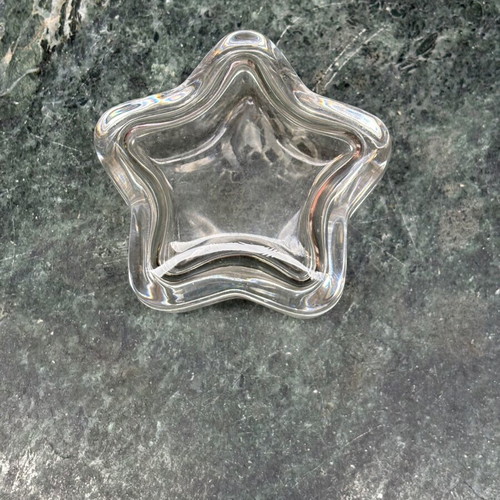 KostaBoda covered star-shaped candlestick set of two pieces