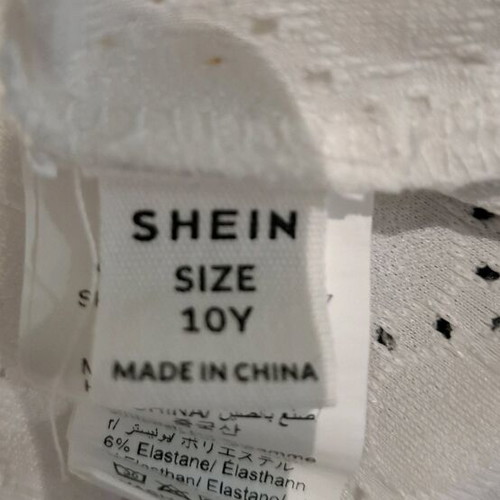 Shein embroidered blouse 10 years old lightly used, white