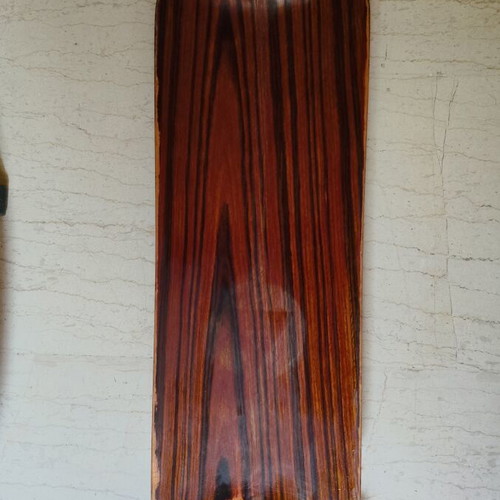 Skate used, 85×23 cm, Paris trucks, brown deck, green wheels