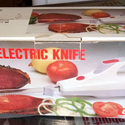 Ge Be electric knife used with double serrated blade
