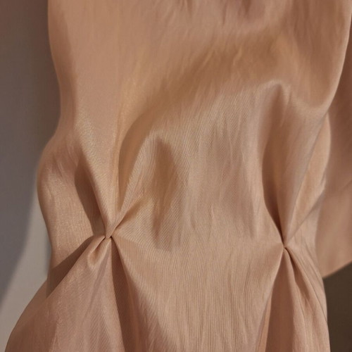 Lucifair jacket with lace collar and buttons, salmon color