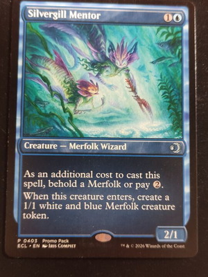 Silvergill Mentor Magic the Gathering card new