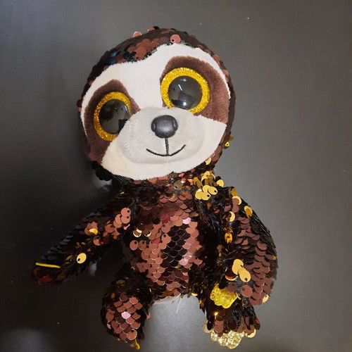 Plush sloth with rhinestones