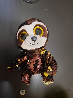 Plush sloth with rhinestones