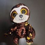 Plush sloth with rhinestones