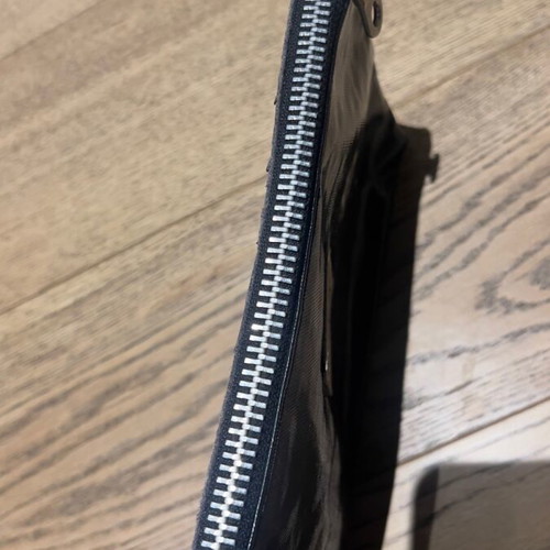 Barbara Rihl Leather Clutch Bag Like New Black