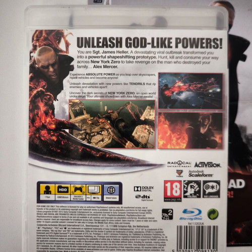 Prototype 2 PS3 game Sony PlayStation 3