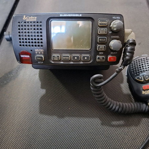 Cobra Marine VHF used with Distress and GPS connection