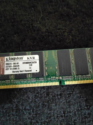 Kingston KVR400X64C3A 256MB DDR RAM 400MHz like new