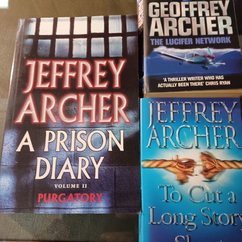 Geoffrey Archer books like new, A Prison Diary II + The Lucifer Network + To Cut a Long Story Short