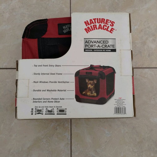Nature’s Miracle Advanced Port-A-Crate for Dog/Cat New