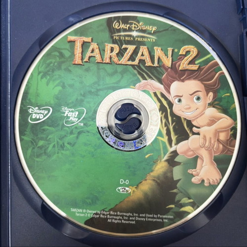 Tarzan 2 DVD used, dubbed animated movie