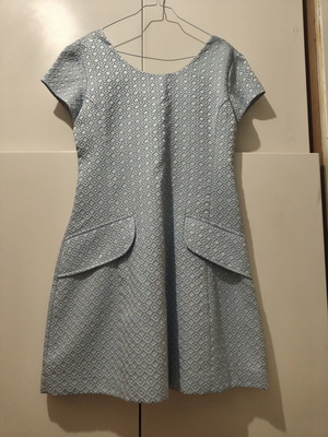 Manolo formal dress, turquoise, size L / 40 / 12
