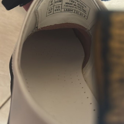 Dr Martens shoes, size 42, white, worn twice