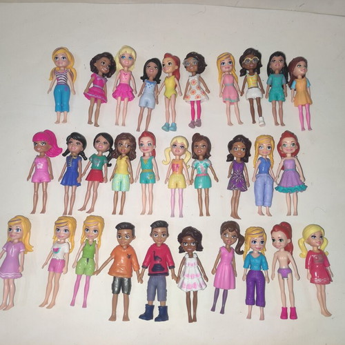 Polly Pocket dolls pack of 30, used