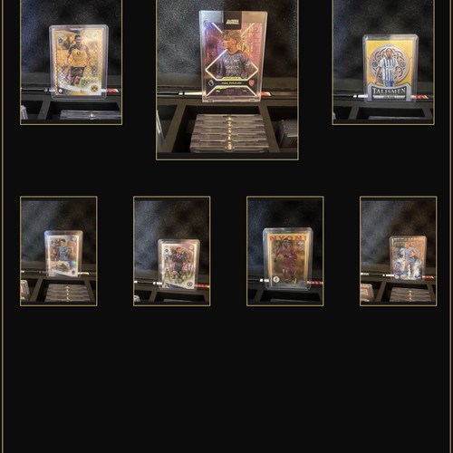 Premium Football Card Lot like new, rare numbered rookie and refractor cards