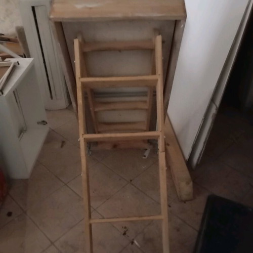 Folding attic ladder like new with insulated hatch 60x120 cm