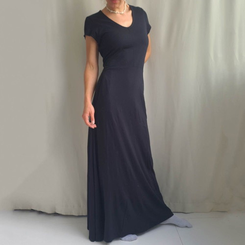 Peruvian Connection maxi dress size L, pima cotton and modal, pockets