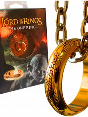 The One Ring pendant replica gold plated, new
