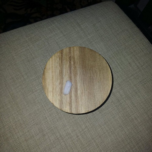 Decorative candle like new with lid, unscented
