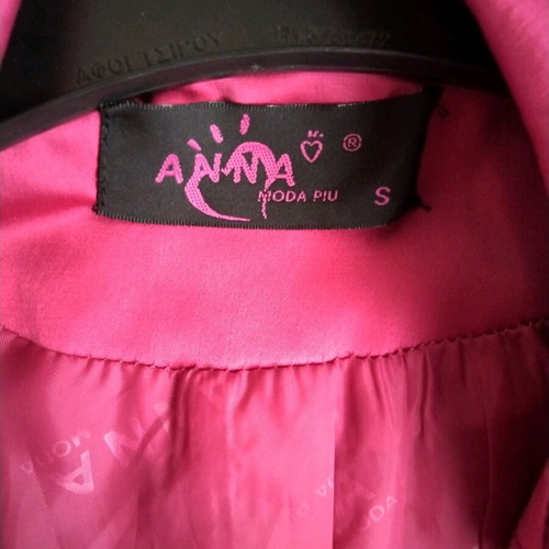 Anna Moda Piu fuchsia trench coat, size Small